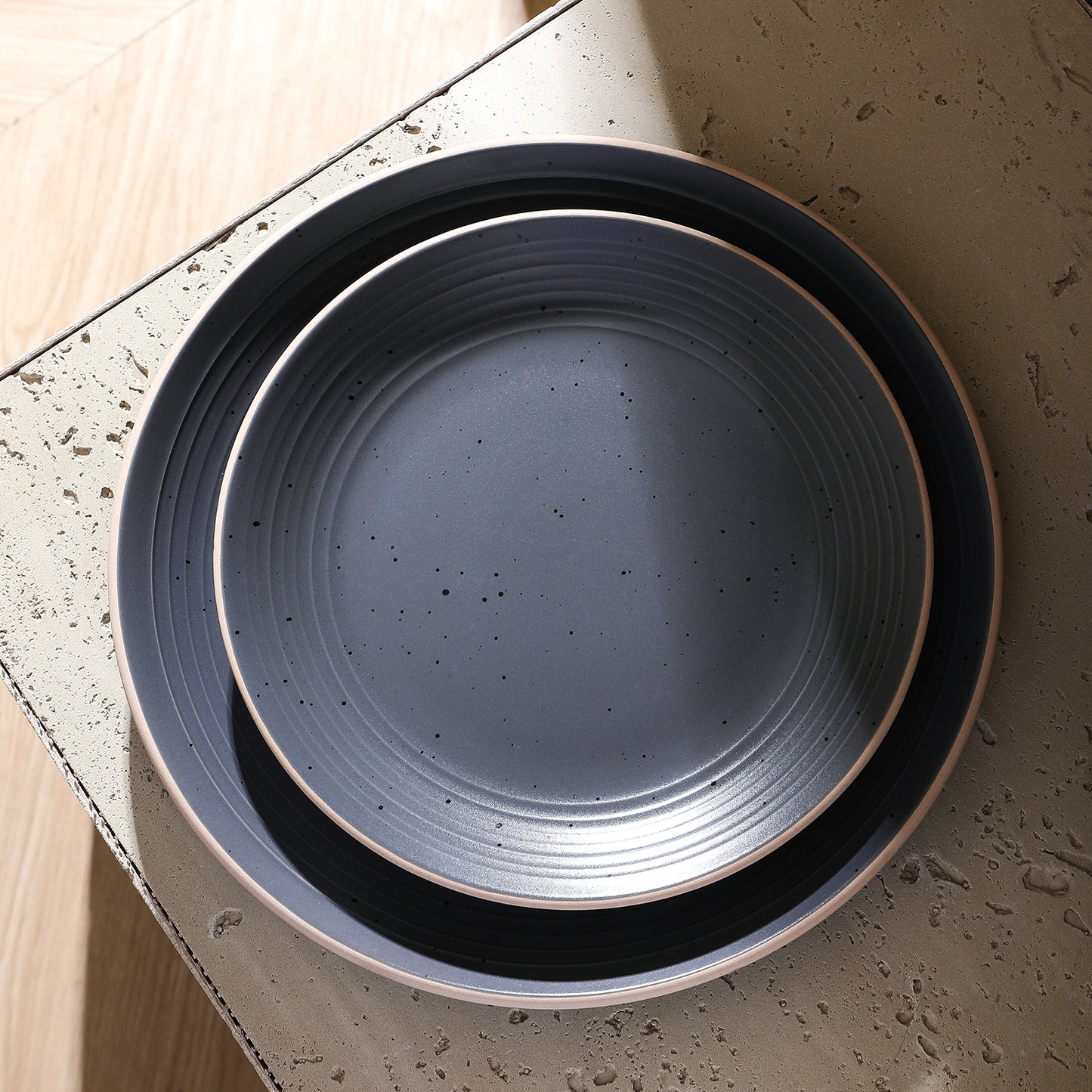 Lauren Stoneware Dinnerware Set - Charcoal