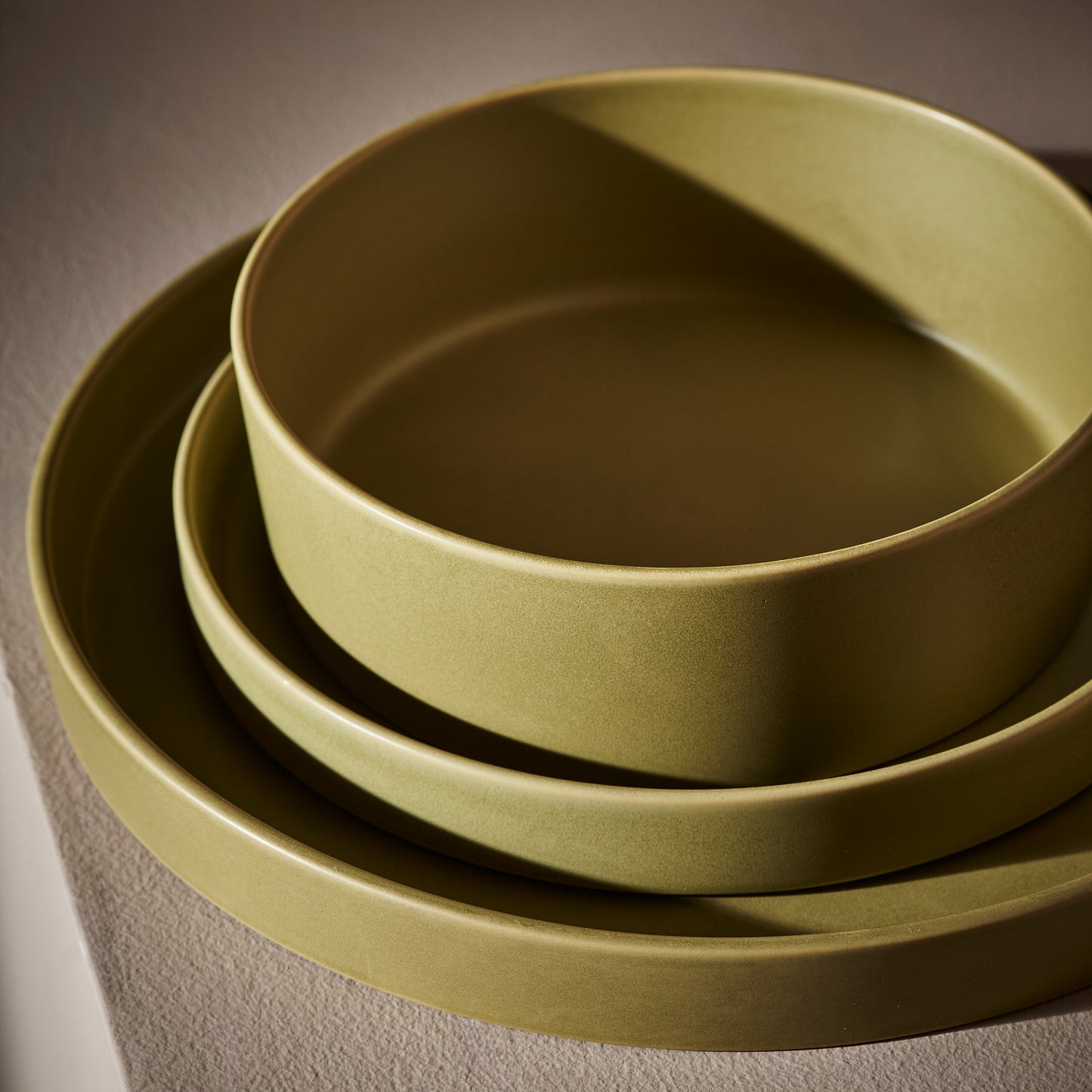 Modan Stoneware Dinnerware Set - Green