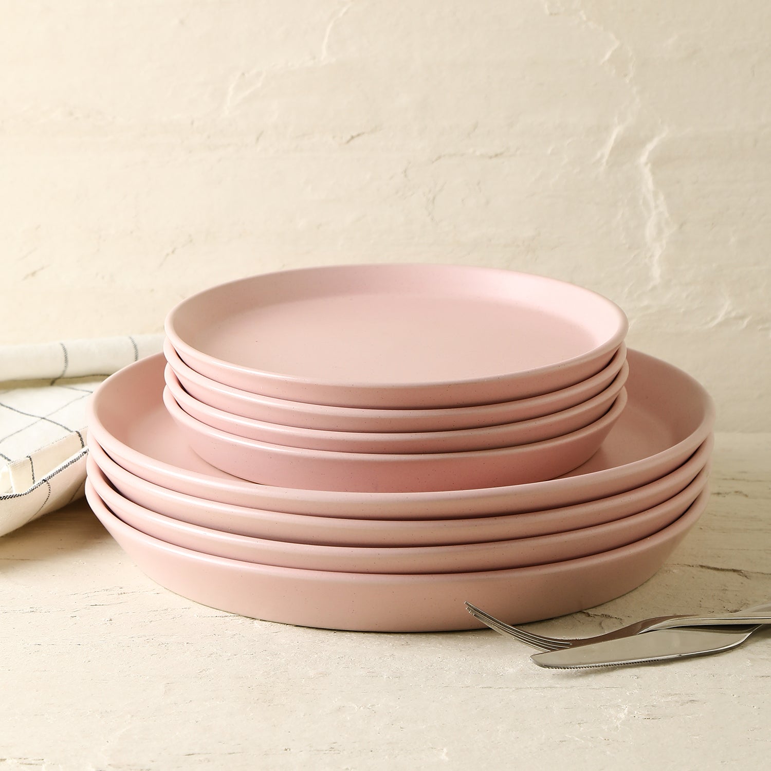 Albie Stoneware Dinnerware Set - Pink