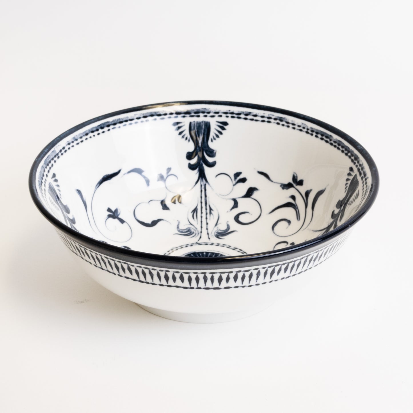 Bruges Porcelain Ramen Bowl - Blue