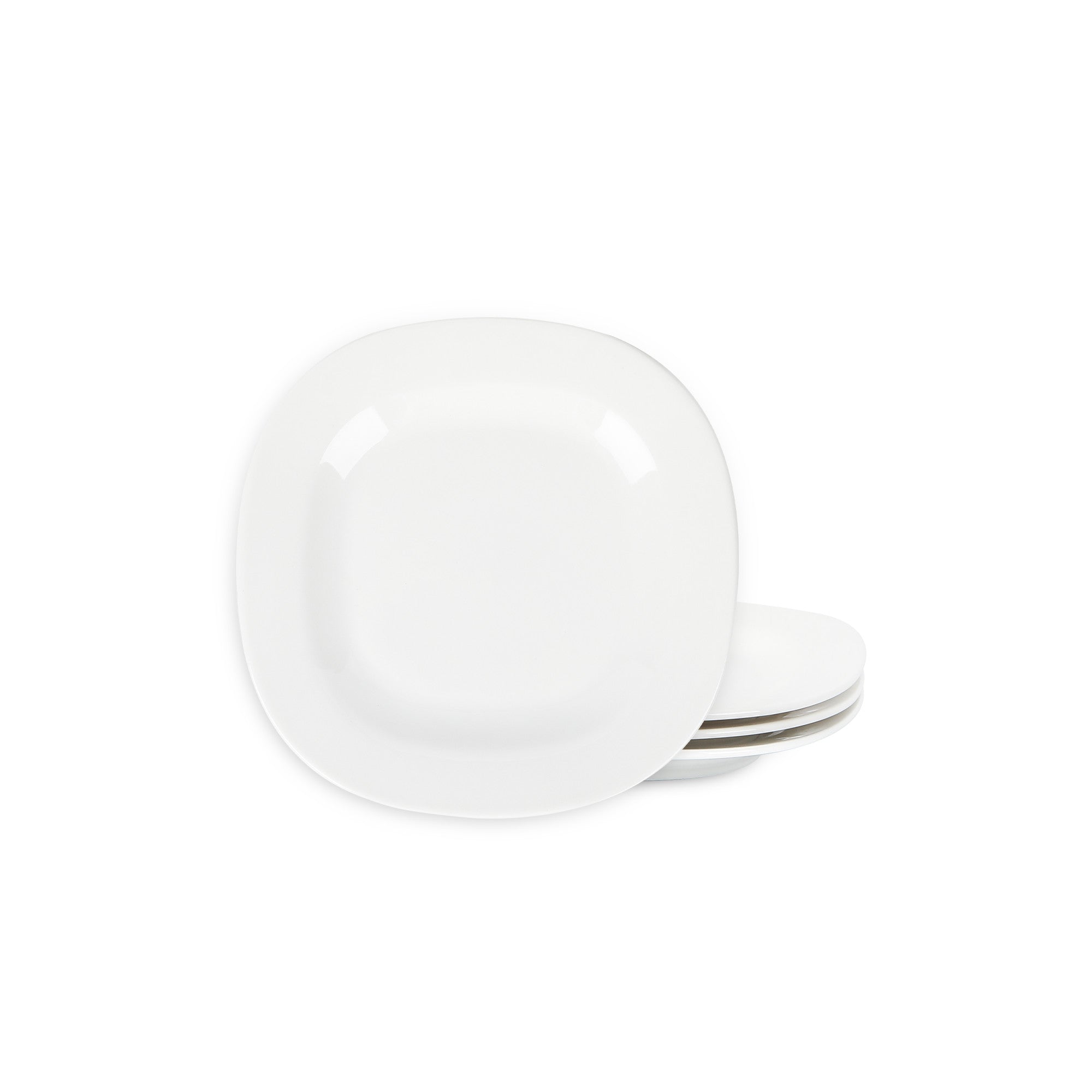 Quadro Porcelain Salad Plate - White
