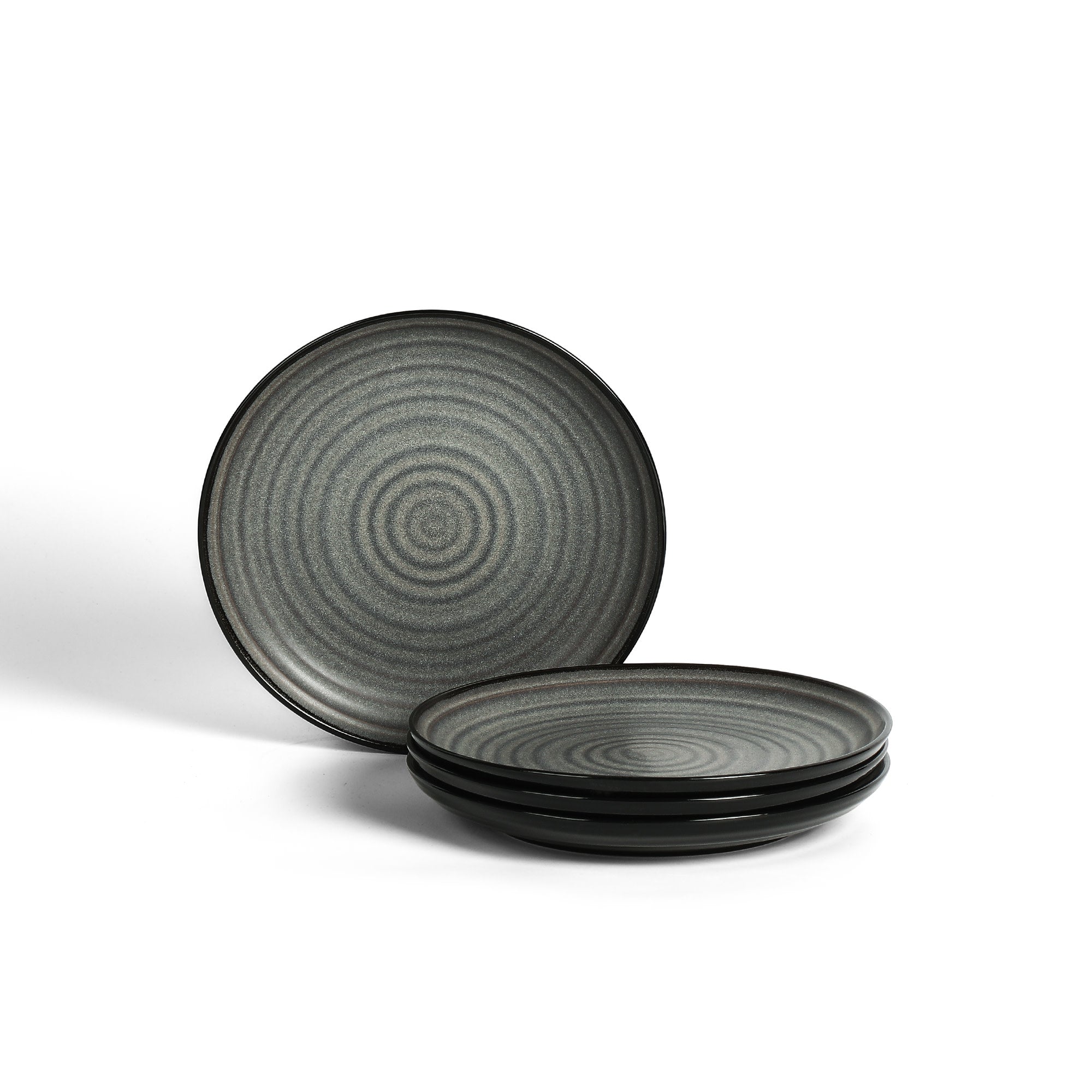 Dua Stoneware Salad Plate - Black