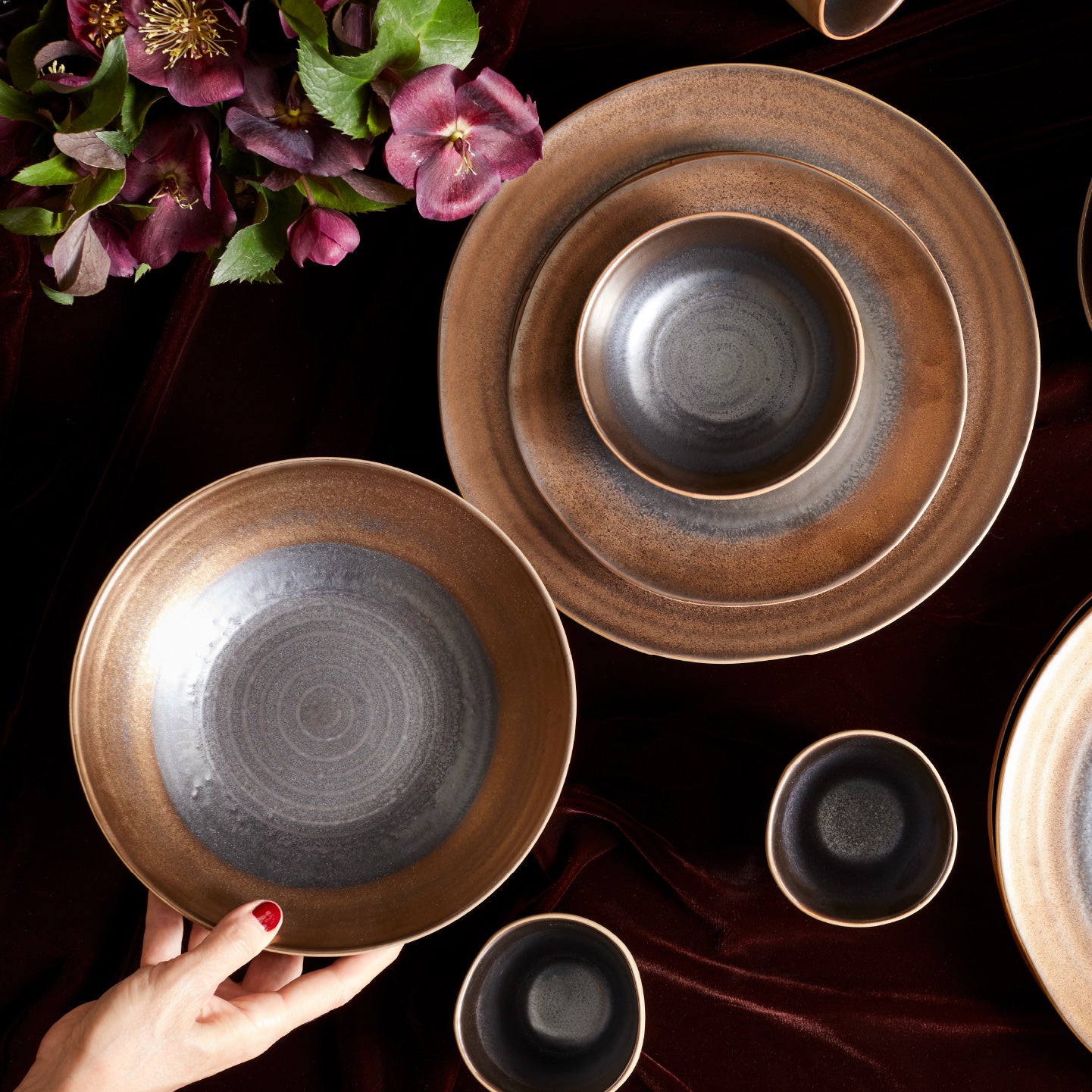 Akita Stoneware Dinnerware Set - Copper