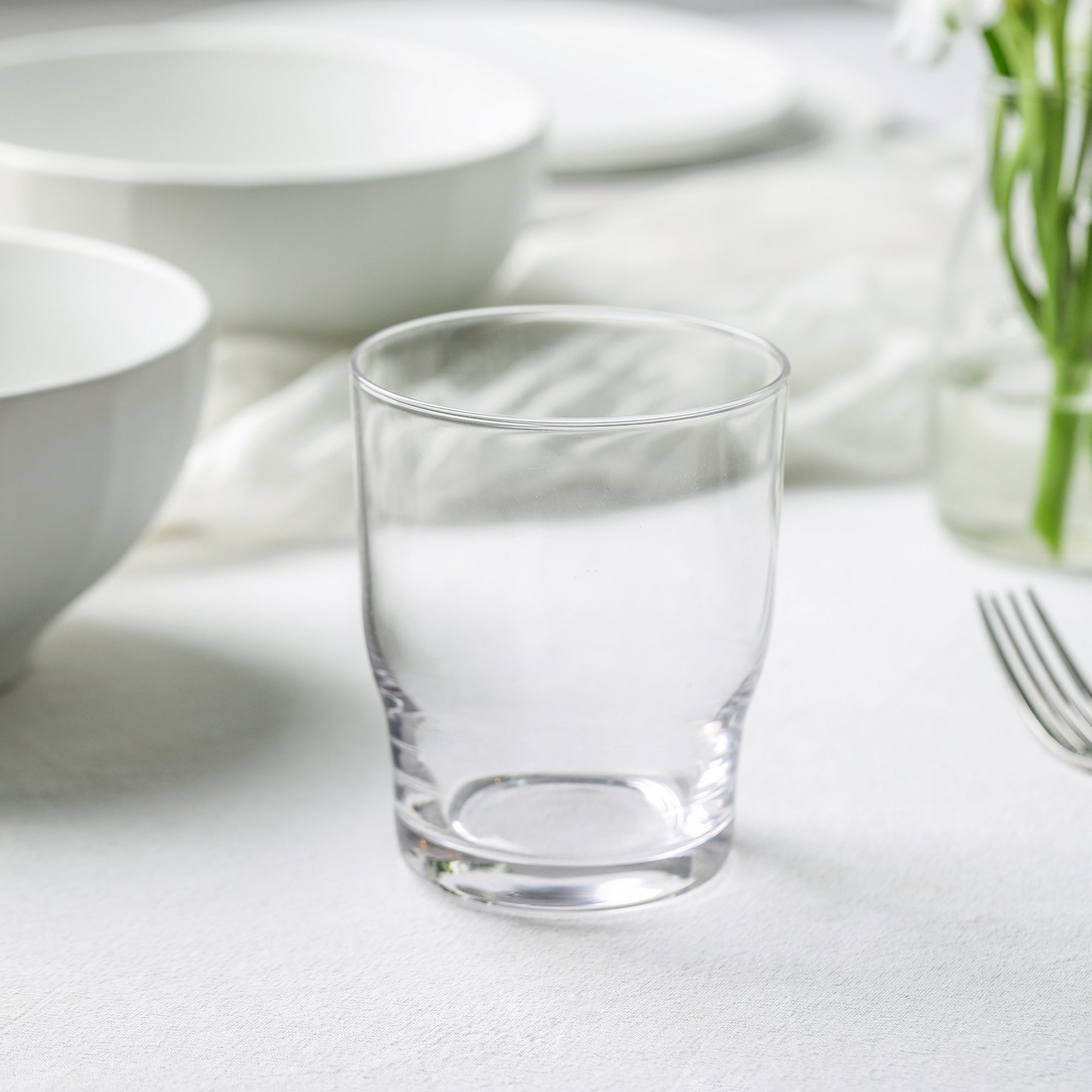 Rio Stoneware Dinnerware Set with Glassware - Beige