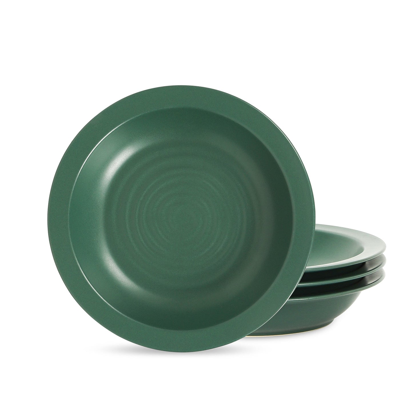 Orbit Stoneware Pasta Bowl - Green