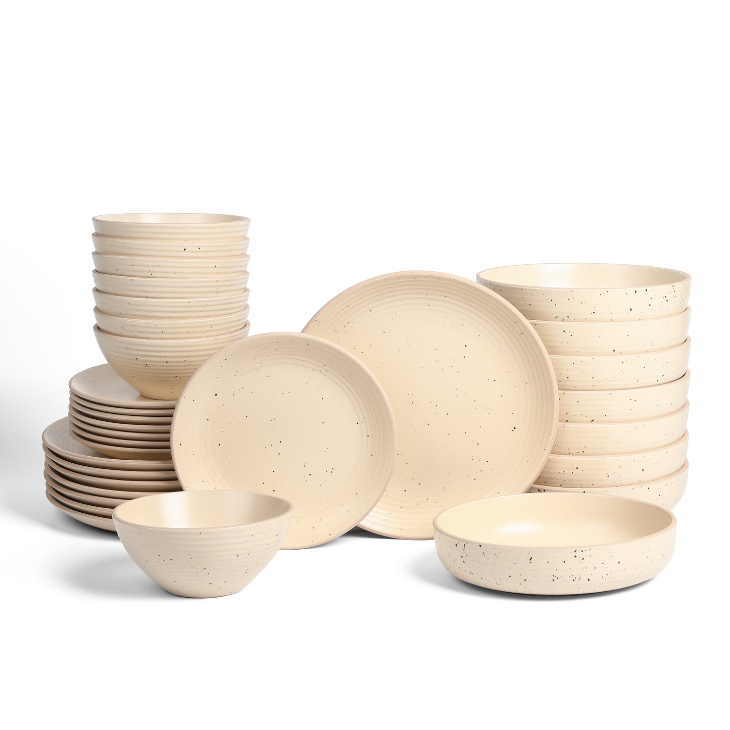 Lauren Stoneware Dinnerware Set - Beige