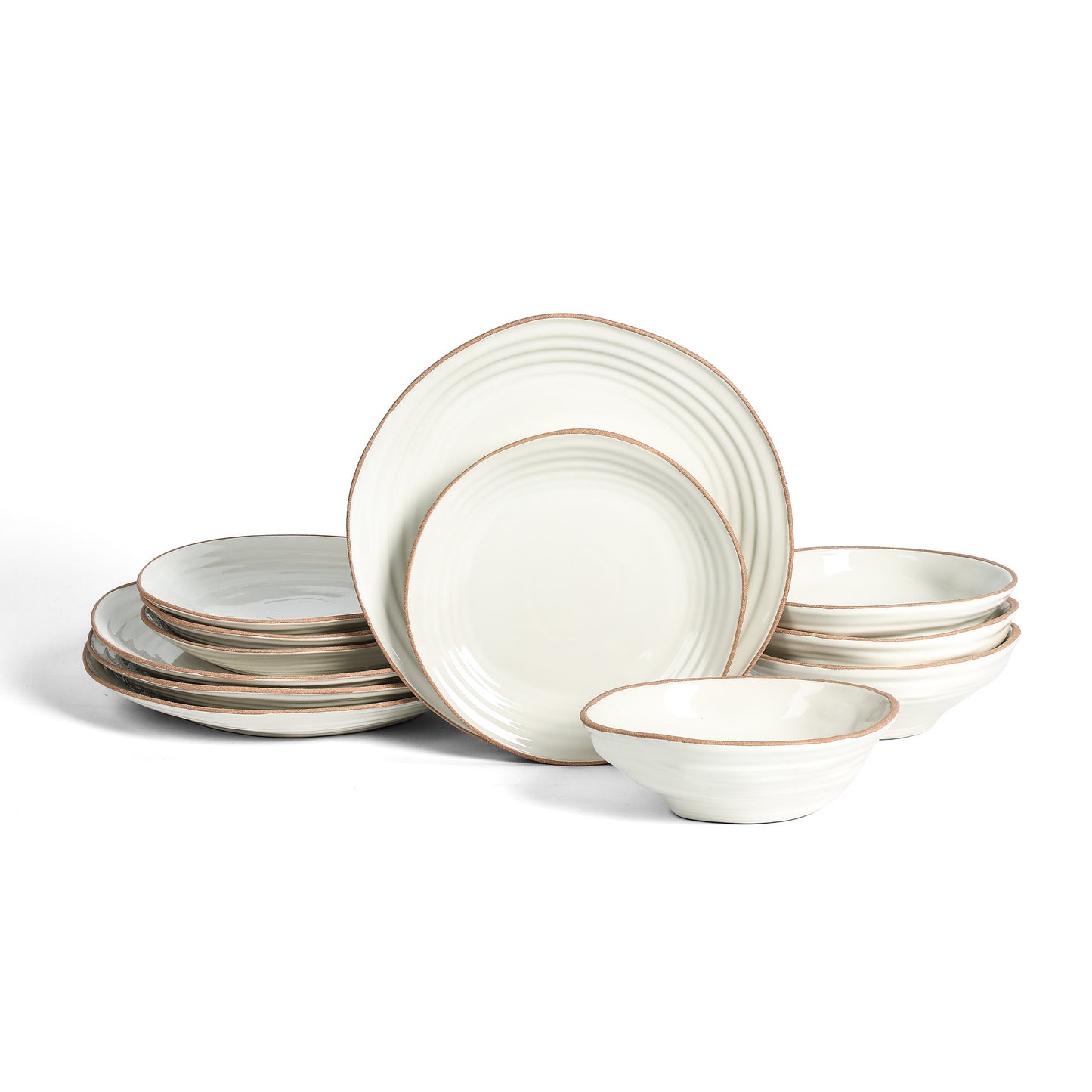 Nami Stoneware Dinnerware Set - White