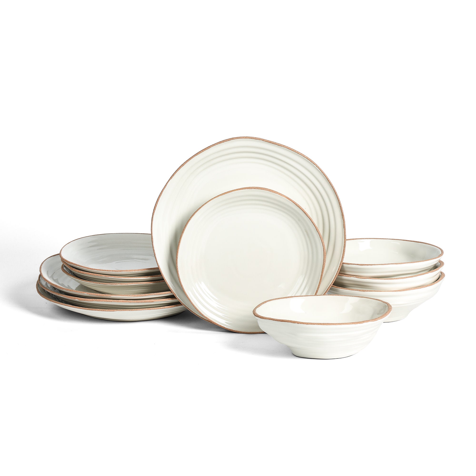 Nami Stoneware Dinnerware Set - White