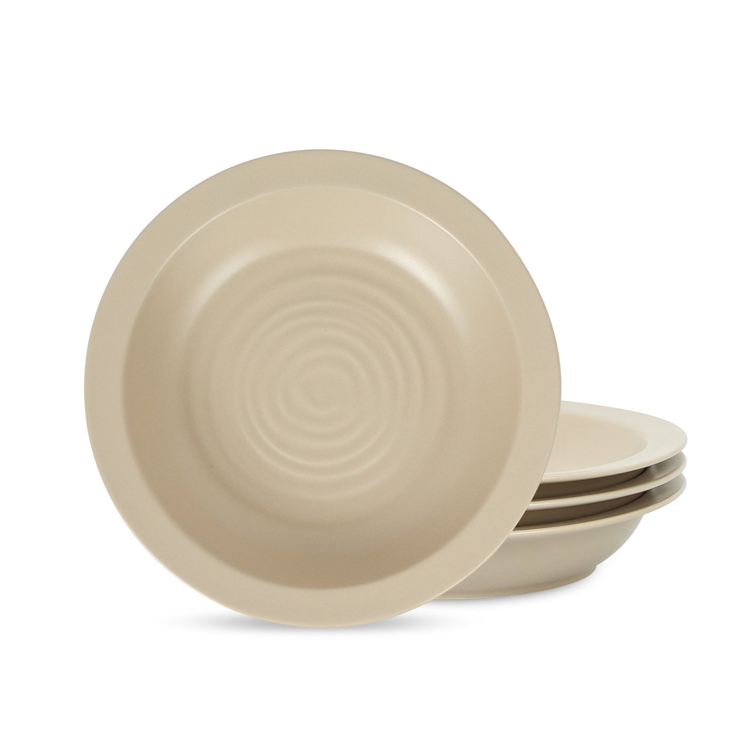 Orbit Stoneware Pasta Bowl - Beige