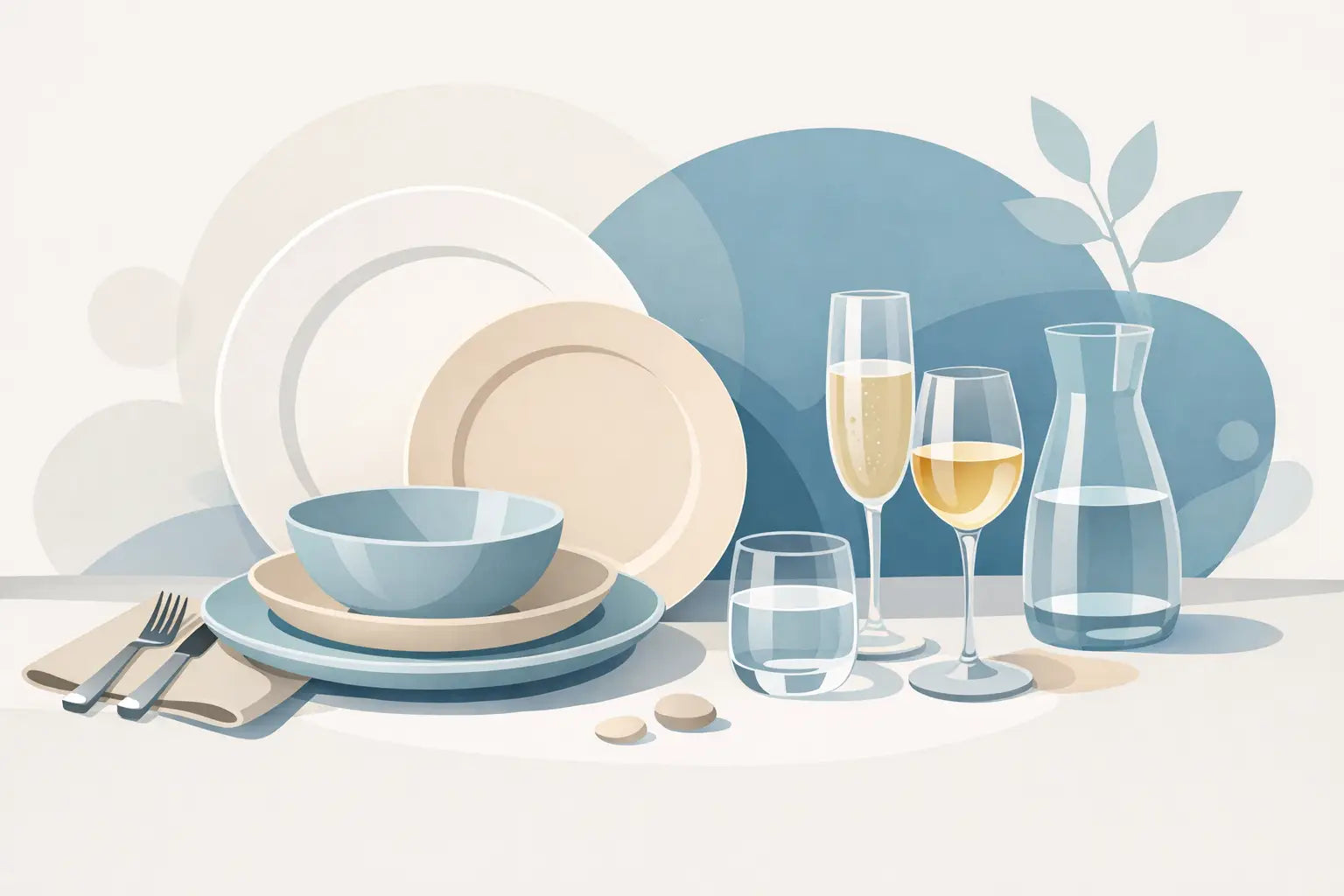 Matching Dinnerware and Glassware Made Simple
