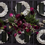 Marchesa Lotus Stoneware 12-Piece Dinnerware Set, White