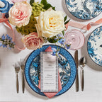 Marchesa Monarcha Porcelain 12-Piece Dinnerware Set, Blue