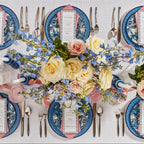 Marchesa Monarcha Porcelain 12-Piece Dinnerware Set, Blue