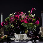 Marchesa Lotus Stoneware 12-Piece Dinnerware Set, White