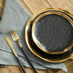 Florian Porcelain Dinnerware Set - Black