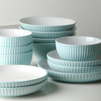 Lustra Stoneware Dinnerware Set - Teal
