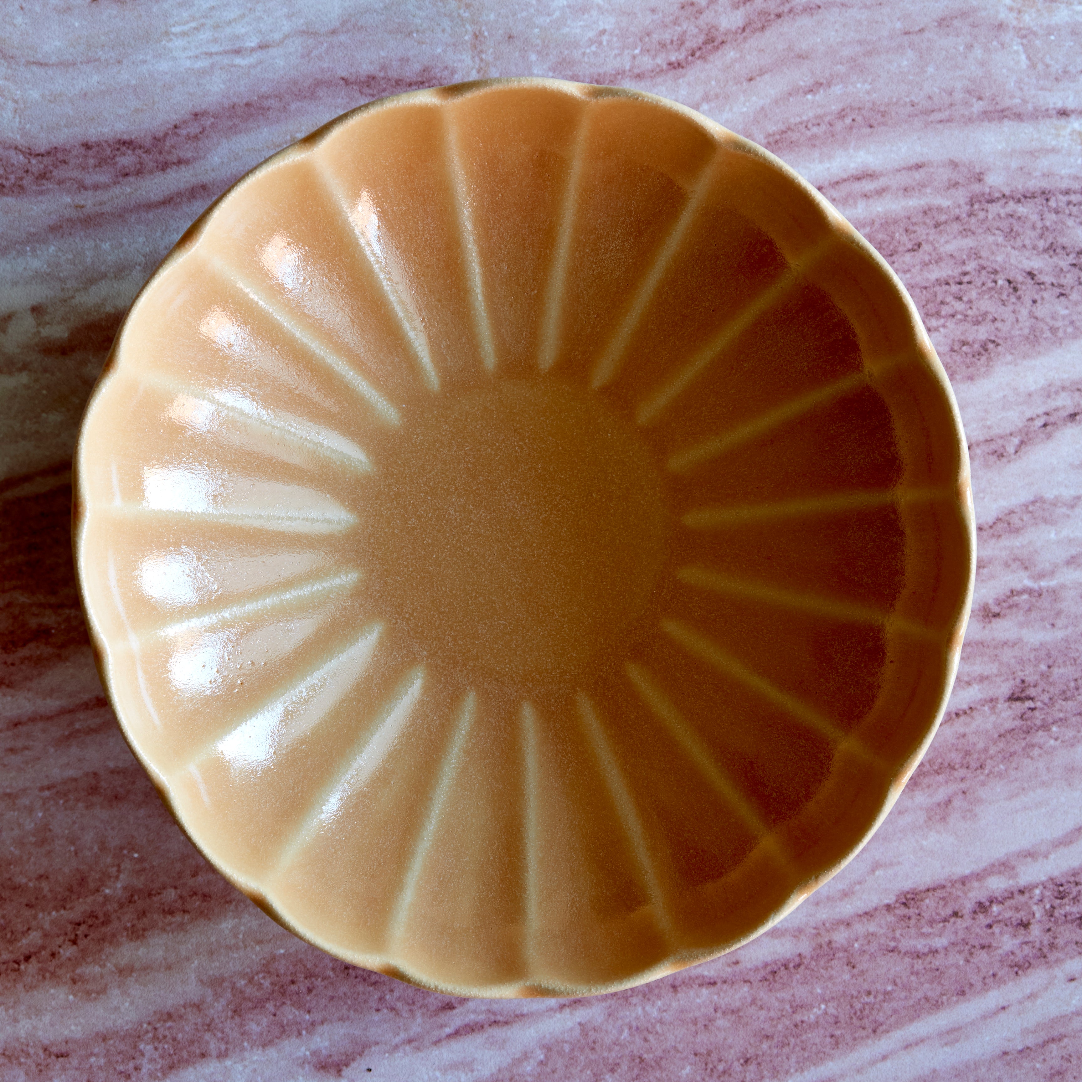 Dhalia Stoneware  Pasta Bowl - Camel