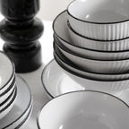 Lustra Stoneware Dinnerware Set - White