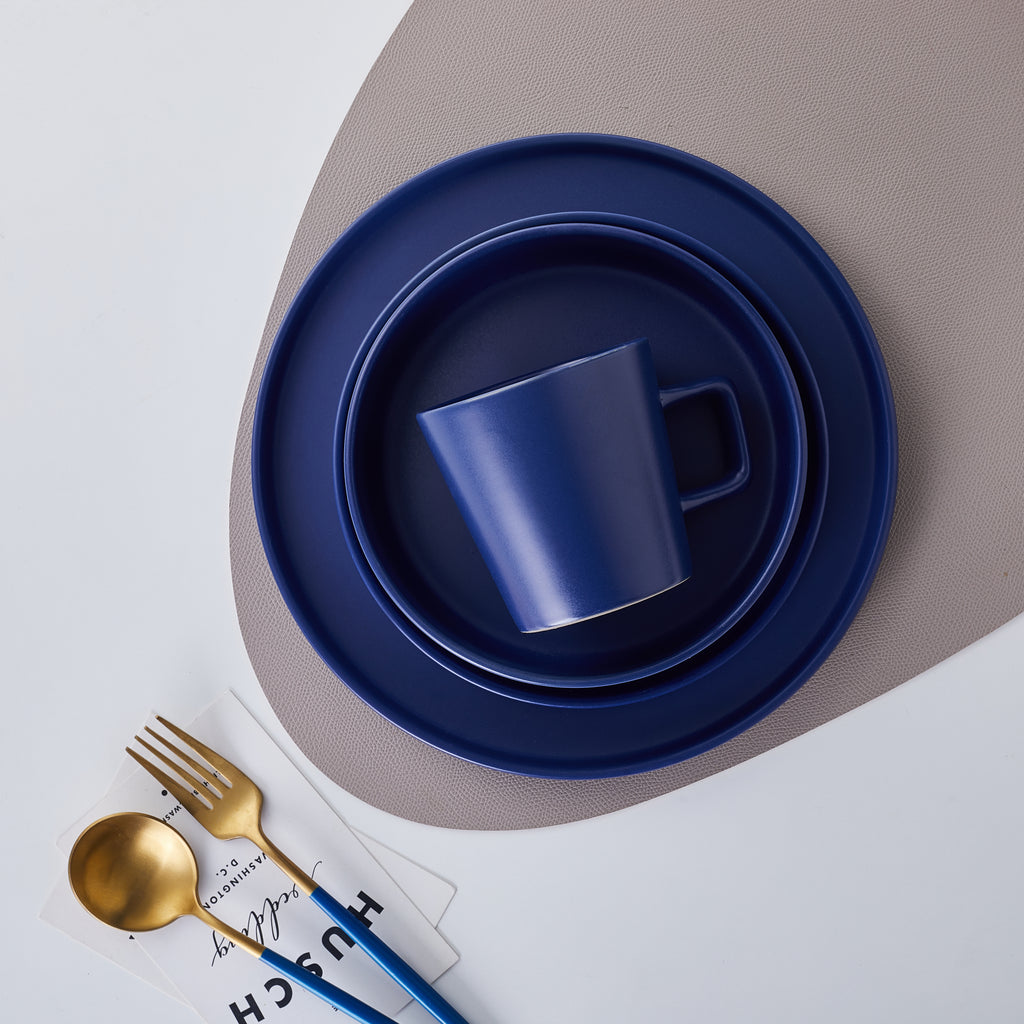 Cleo Stoneware Dinnerware Set - Blue