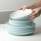 Lustra Stoneware Dinnerware Set - Teal