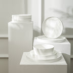 Fosca Bone China Dinnerware Set - Matte White