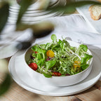 Macchio Stoneware Dinnerware Set - White Matte - Crafted in Portugal - Scratch-Resistant