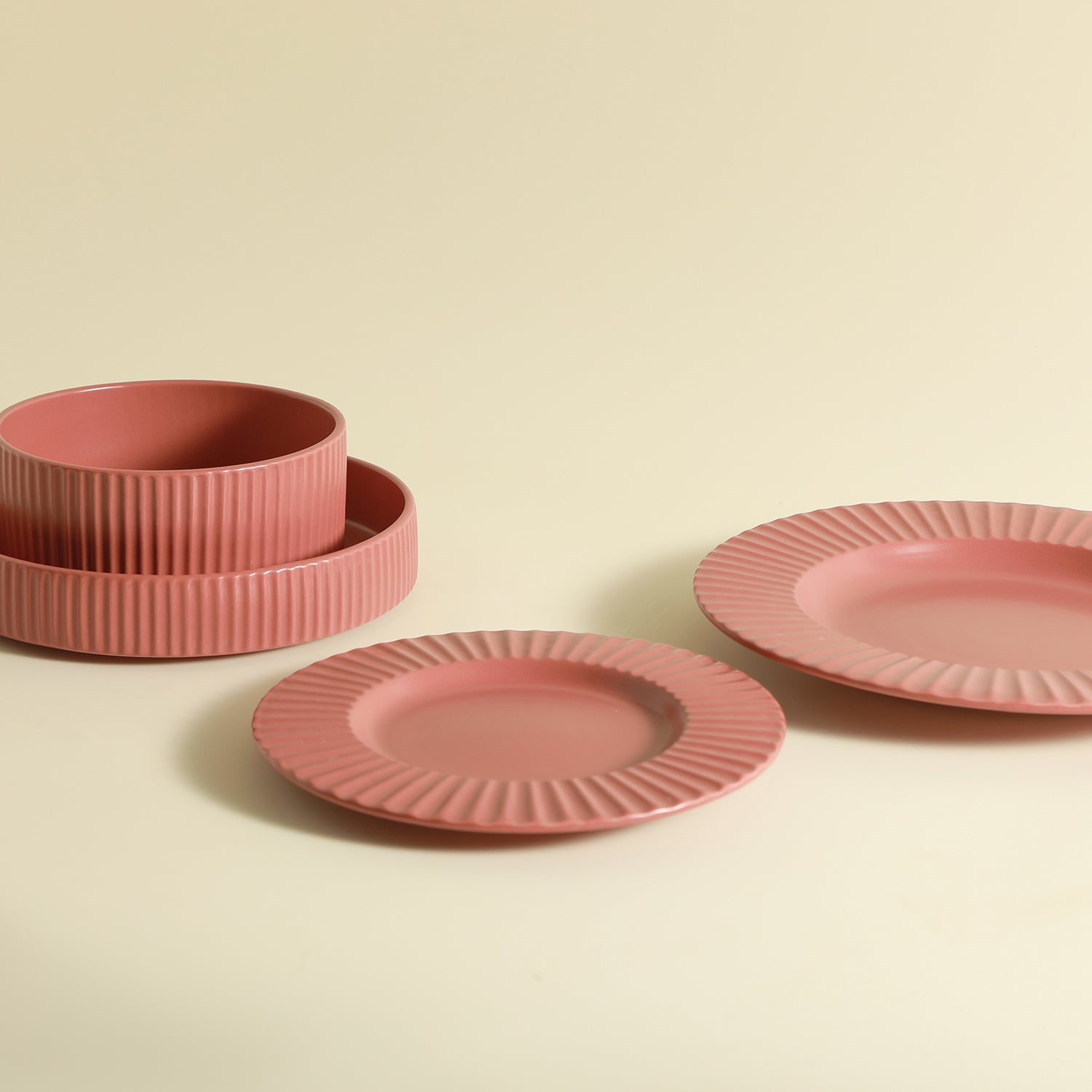 Lusso Stoneware Dinnerware Set - Redwood