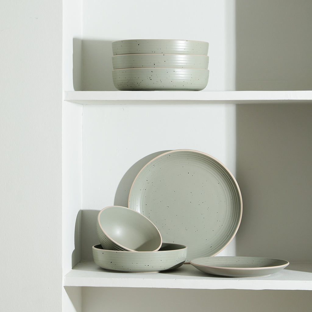 Lauren Stoneware Dinnerware Set - Green