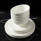 Alexandria Bone China Dinnerware Set - White