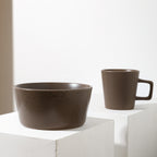 Celina Stoneware Dinnerware Set - Brown Matte