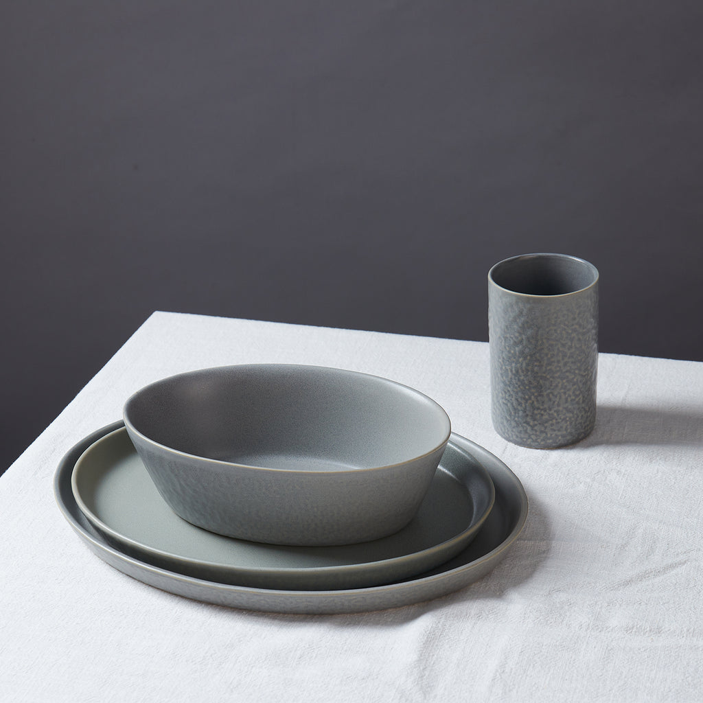 Katachi Stoneware Dinnerware Set - Grey
