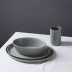 Katachi Stoneware Dinnerware Set - Grey