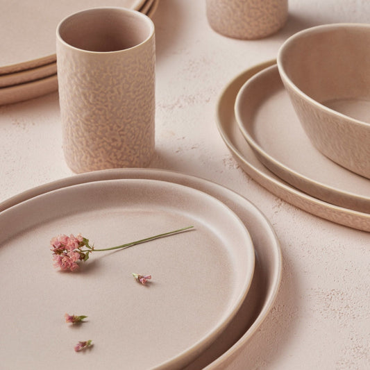 Katachi Stoneware Dinnerware Set - Nude