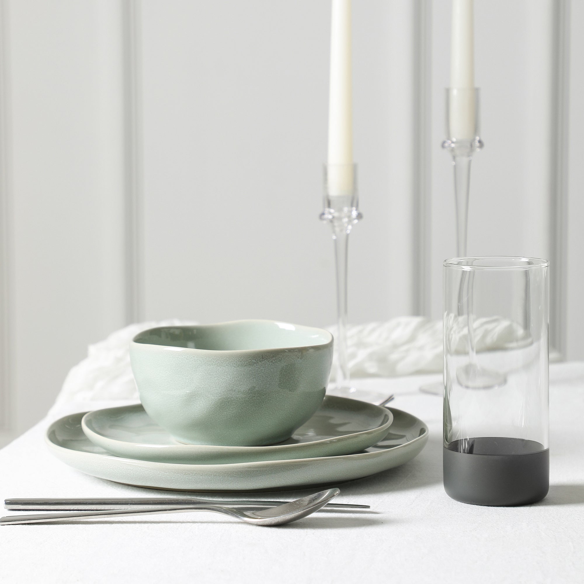 Stone Lain Mirella Stoneware Dinnerware Set, Includes Glasses