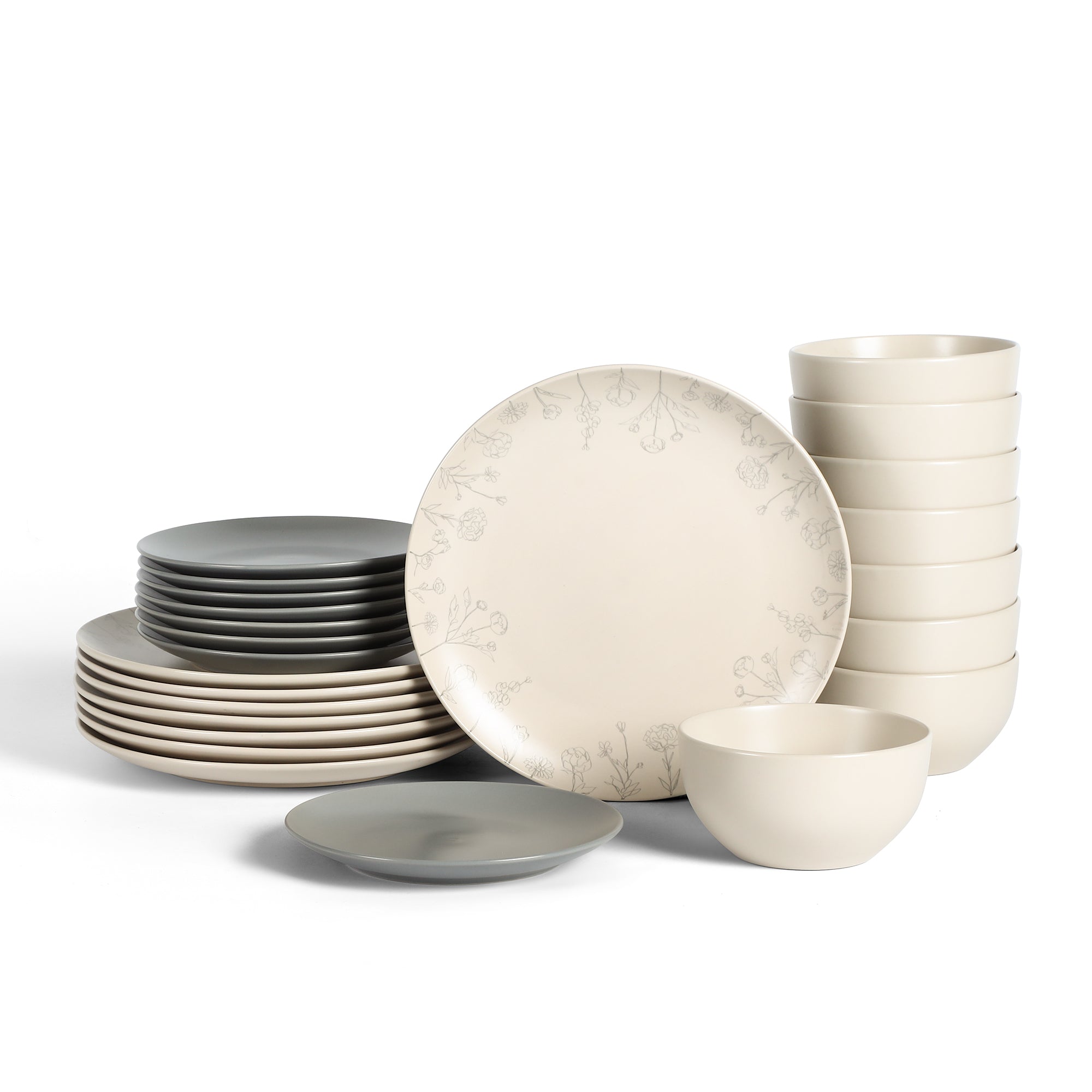Camelia Stoneware Dinnerware Set