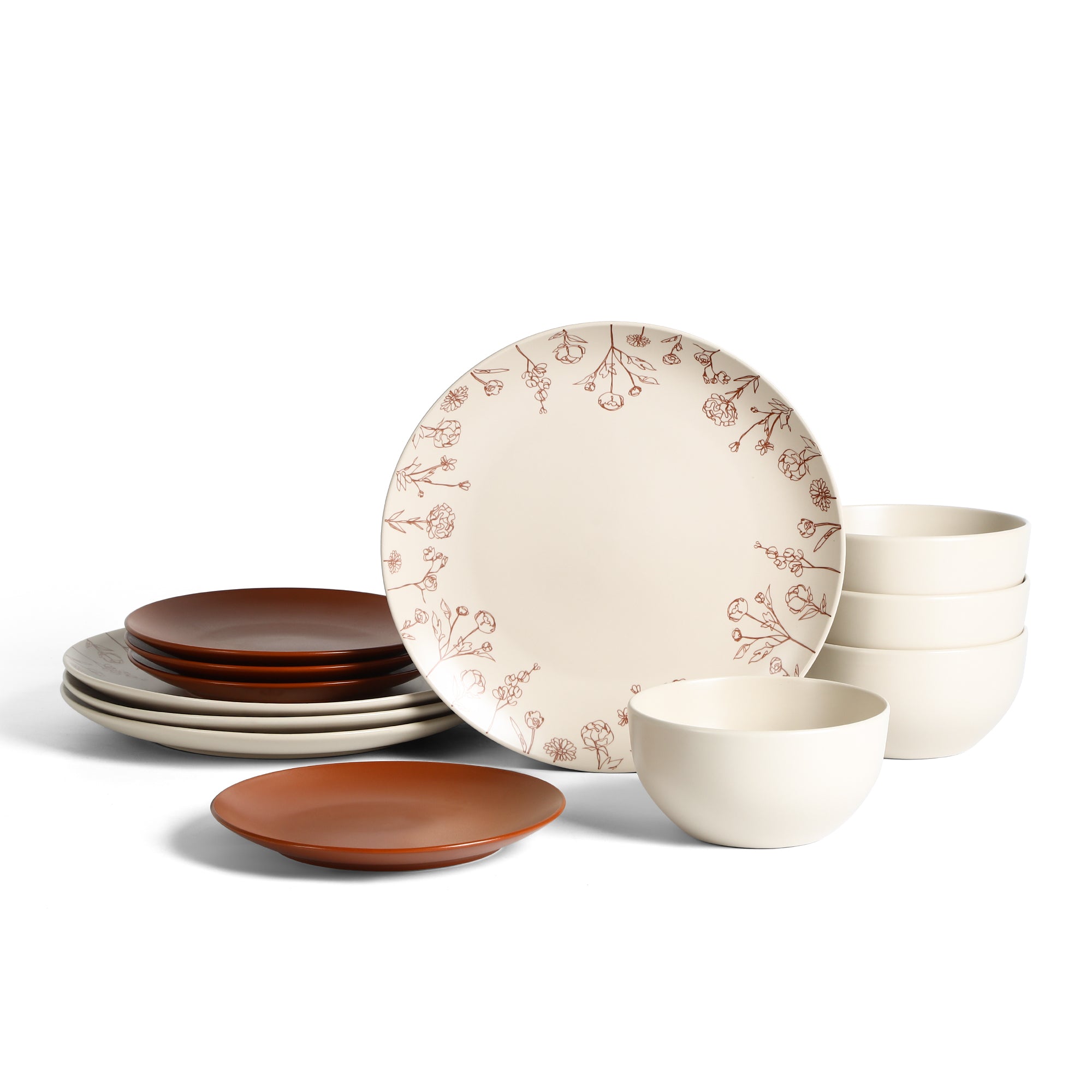 Camelia Stoneware Dinnerware Set