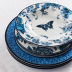 Monarcha Porcelain Dinner Plate Set - Blue