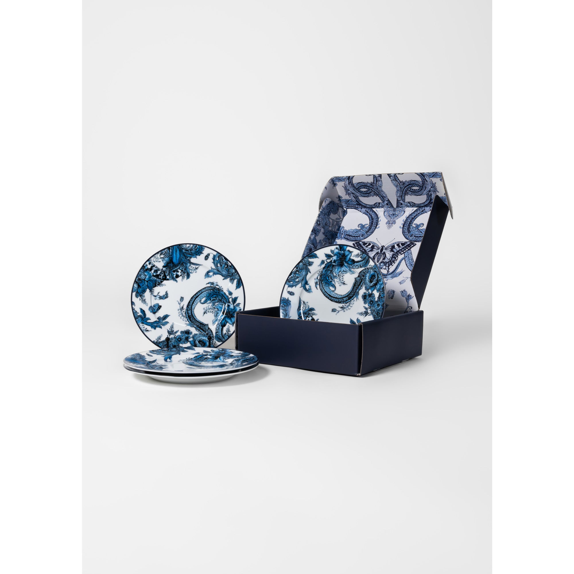 Marchesa Monarcha Porcelain Salad Plate Set - Blue