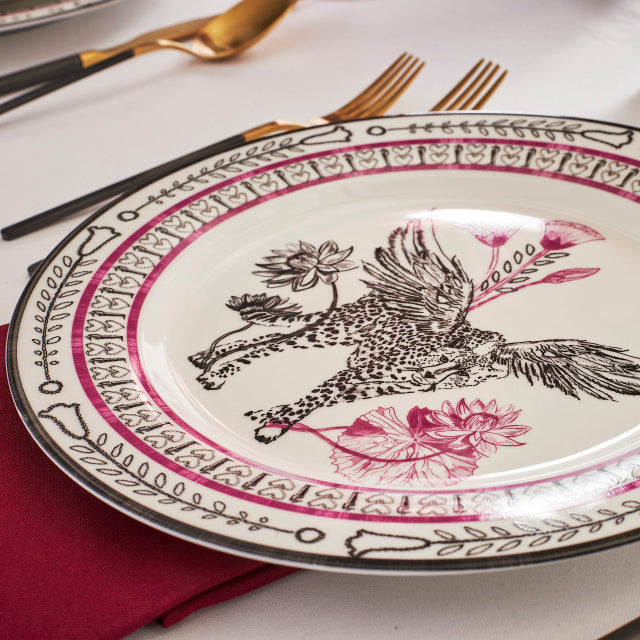 Serengeti Porcelain Dinner Plate Set - Multicolored