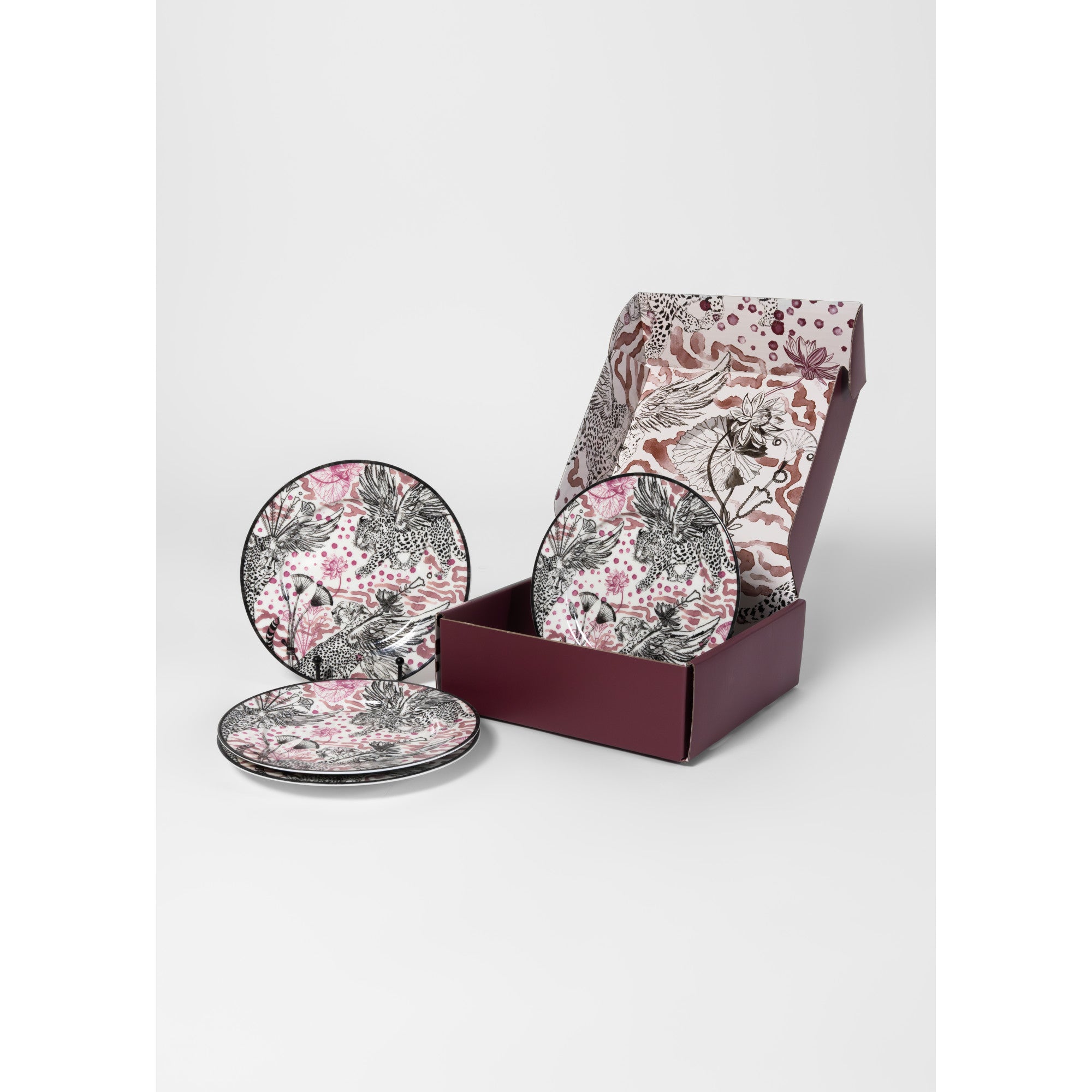 Marchesa Serengeti Porcelain 12-Piece Dinnerware Set, Multicolored