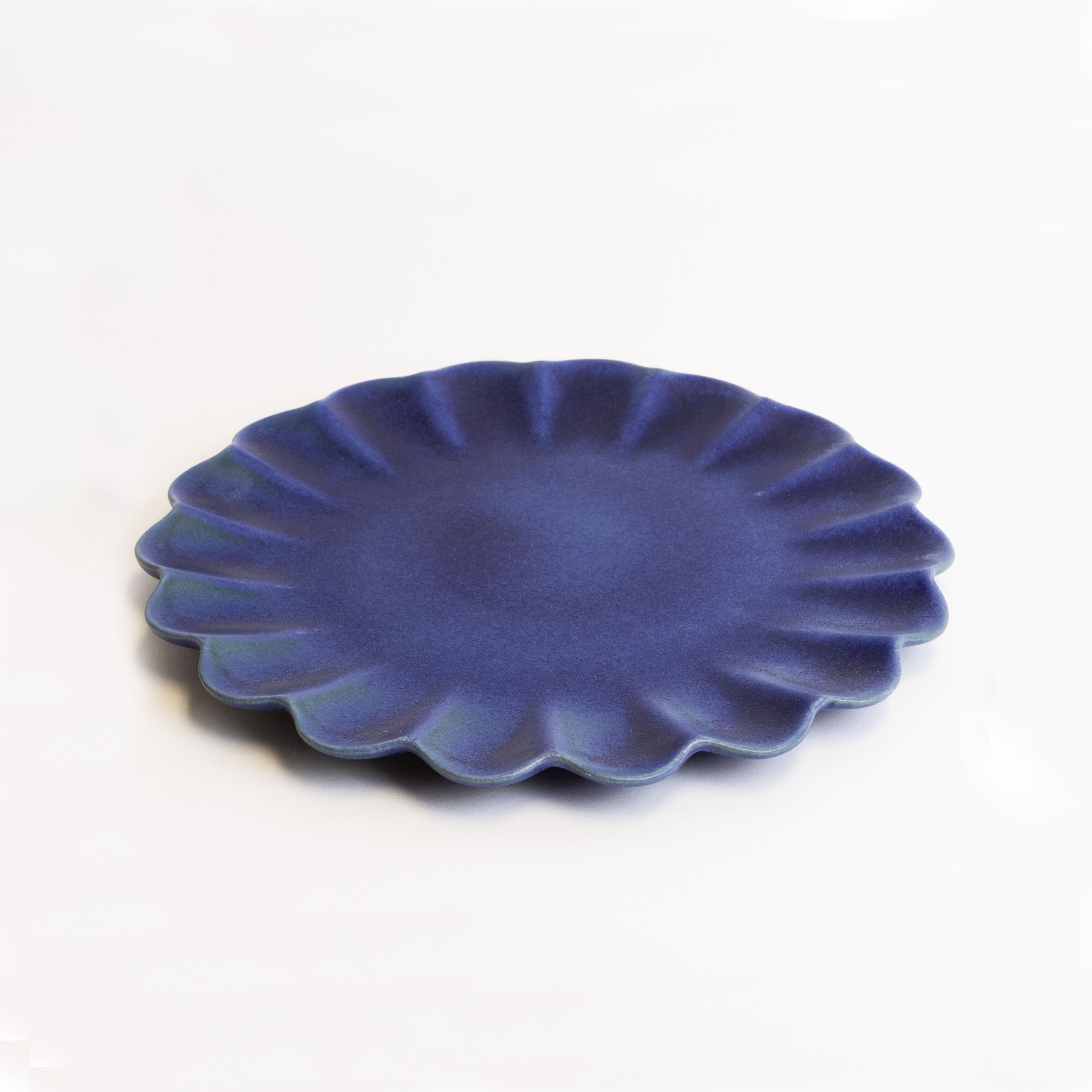 Dhalia Stoneware Salad Plate - Blue