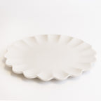 Dhalia Stoneware Dinner Plate - White