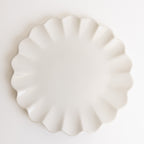 Dhalia Stoneware Dinner Plate - White