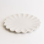 Dhalia Stoneware Salad Plate - White