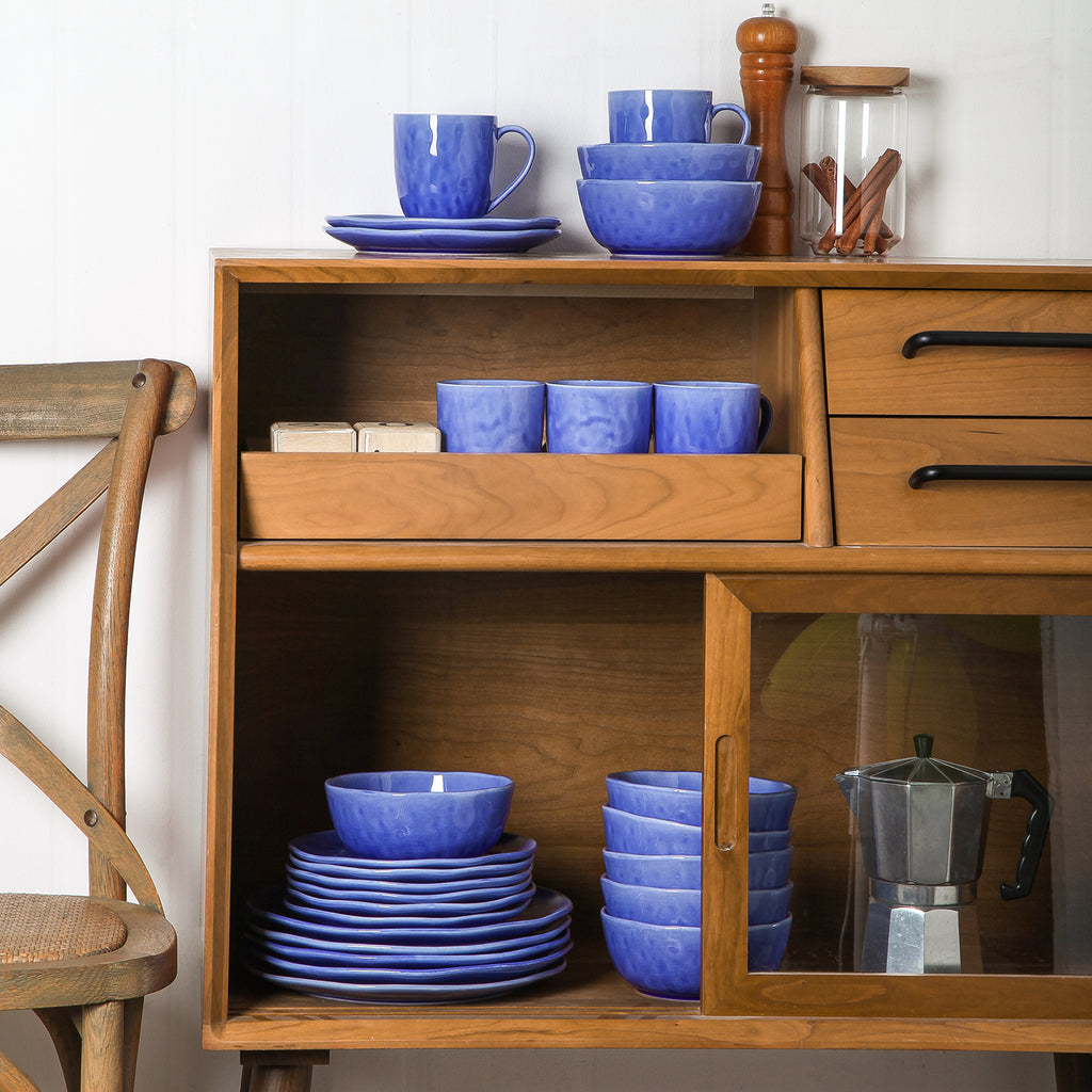 Constance Porcelain Dinnerware Set - Blue