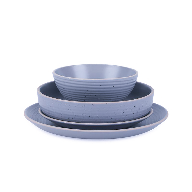 Lauren Stoneware Dinnerware Set - Light Gray