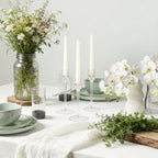 Stone Lain Mirella Stoneware Dinnerware Set, Includes Glasses, Light Green