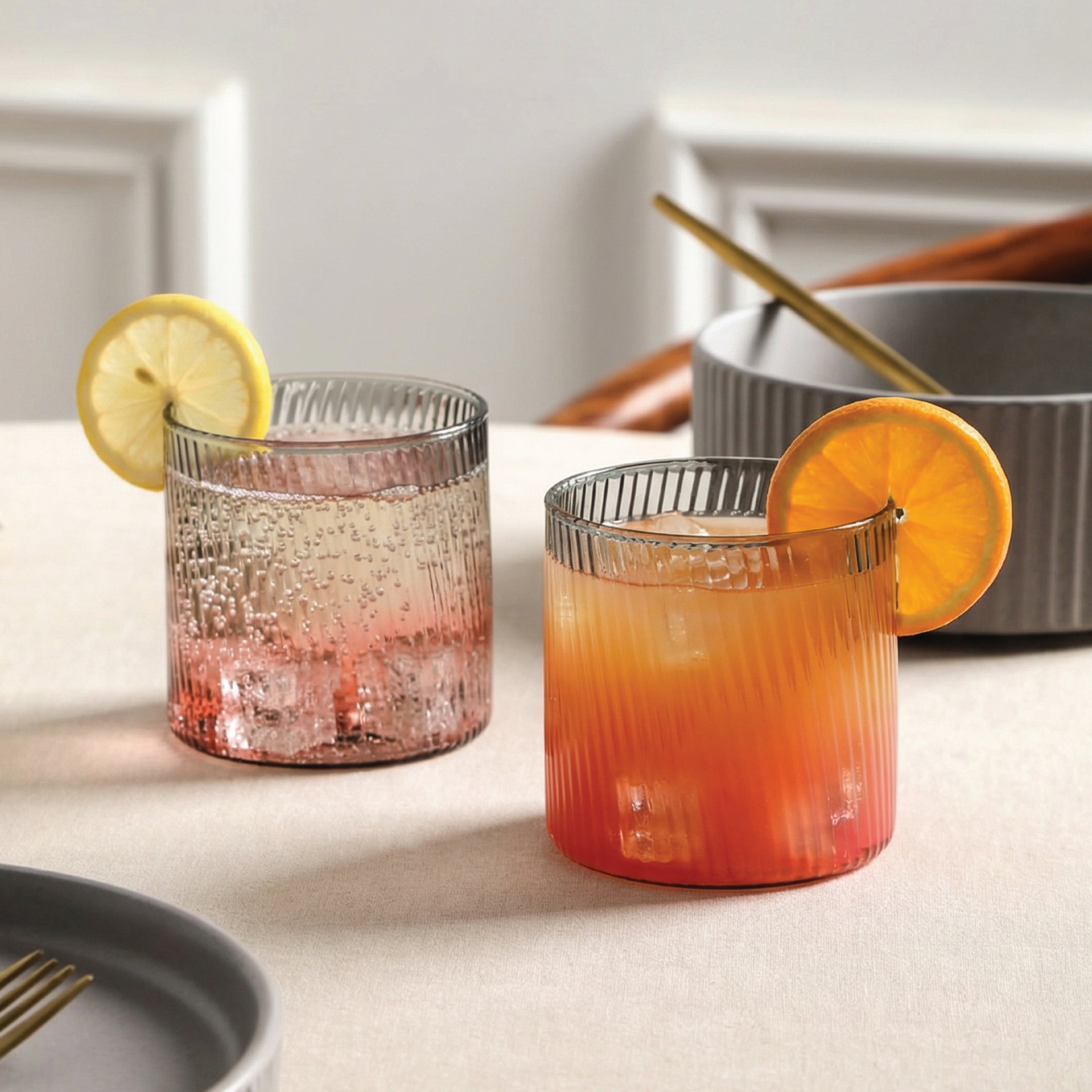 Haven Borosilicate Glass Glass Set - Grey