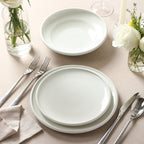 Harmony Stoneware Dinnerware Set - White
