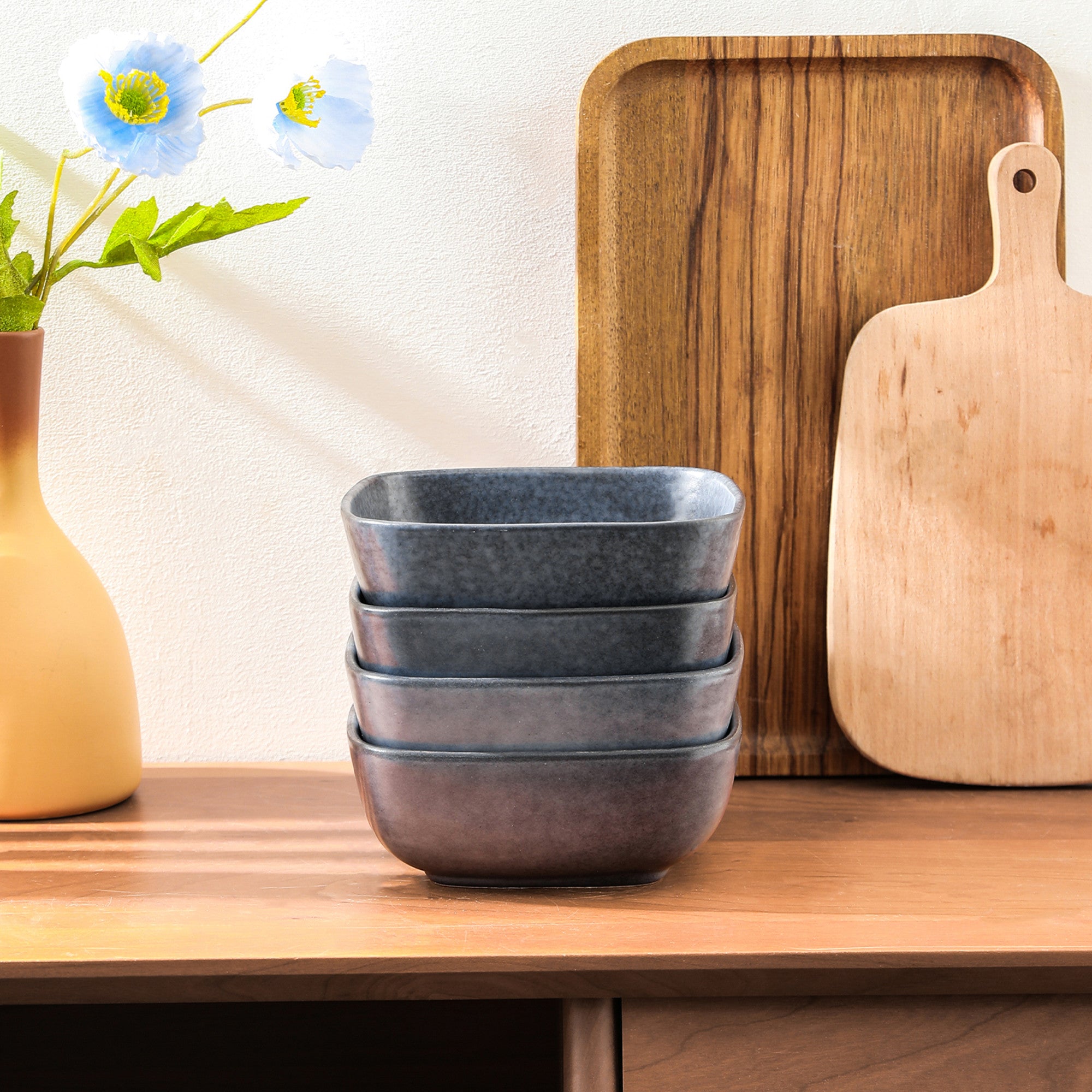 Jonny Stoneware Dinnerware Set - Blue